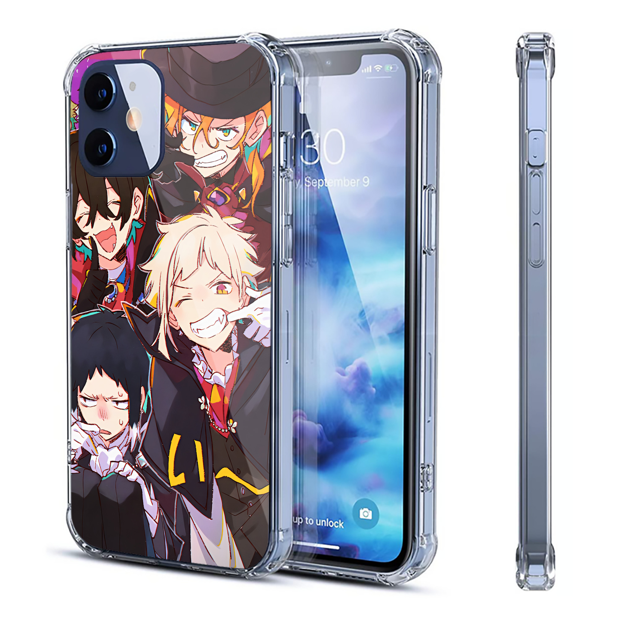 （画像用） 文豪ストレイドッグス Bungo Stray Dogs 【iPhone 12シリーズ対応】透明スマホケース（クリアソフトケース）